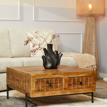 Salontafel Brandy naturel | 80x80 cm