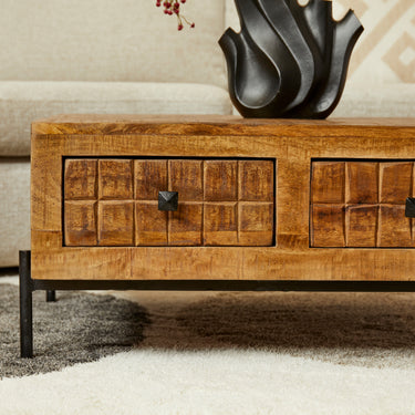 Salontafel Brandy naturel | 80x80 cm