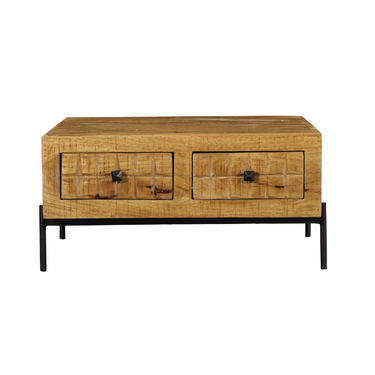 Salontafel Brandy naturel | 80x80 cm
