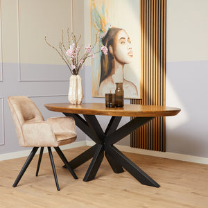 Ovale eettafel Brandy | Naturel | 180 cm