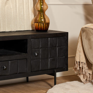 TV-meubel Brandy zwart | 150 cm