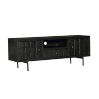 TV-meubel Brandy zwart | 150 cm - afbeelding 2