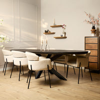 Ovale eettafel Brandy | Zwart | 240 cm - Mooier Thuis