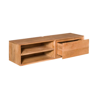 Zwevend TV-meubel Ambiance naturel | 120 cm