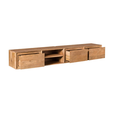 Zwevend TV-meubel Ambiance naturel | 200 cm
