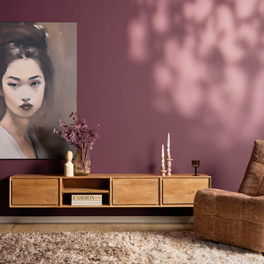 Zwevend TV-meubel Ambiance naturel | 200 cm - Mooier Thuis