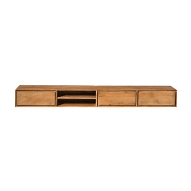 Zwevend TV-meubel Ambiance naturel | 240 cm
