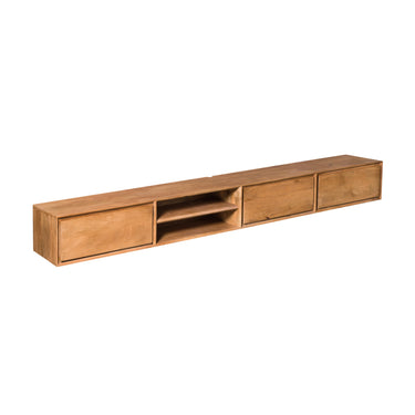 Zwevend TV-meubel Ambiance naturel | 240 cm