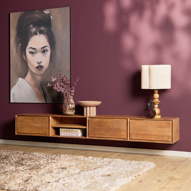 Starfurn Zwevend TV-meubel Ambiance naturel | 240 cm