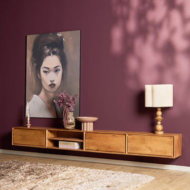 Starfurn Zwevend TV-meubel Ambiance Naturel | 280 cm