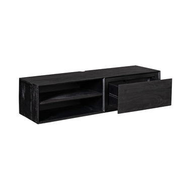 Zwevend TV-meubel Ambiance zwart | 120 cm