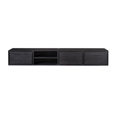 Zwevend TV-meubel Ambiance zwart | 200 cm