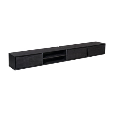 Zwevend TV-meubel Ambiance zwart | 280 cm