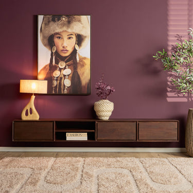 Zwevend tv-meubel Ambiance | Bruin | 240 cm