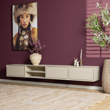 Starfurn Zwevend TV-meubel Ambiance zand | 280 cm