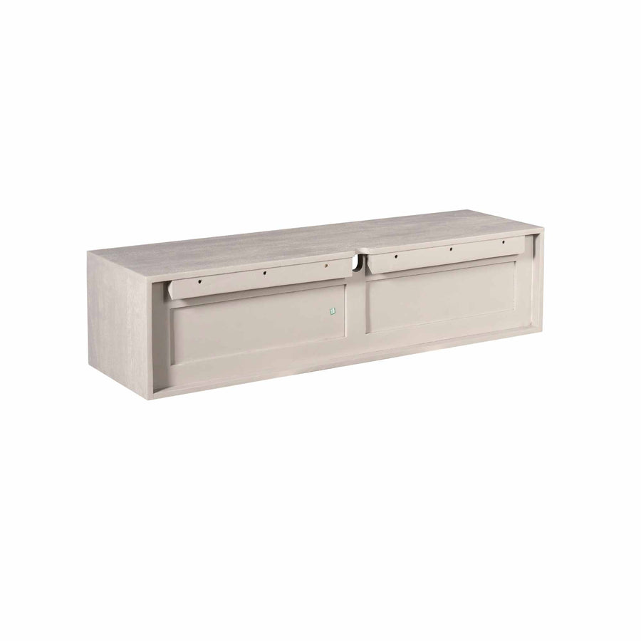 Zwevend tv-meubel Ambiance taupe – Ophanglatten en kabeluitsparing