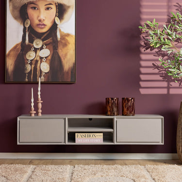 Zwevend TV-meubel Ambiance taupe | 160 cm - Mooier Thuis