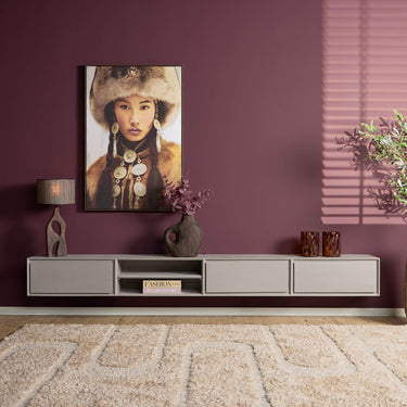 Zwevend TV-meubel Ambiance taupe | 280 cm - Mooier Thuis