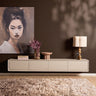Zwevend tv-meubel Allure zand mangohout 200 cm zwevende tv-meubel - zand en beige - Mooier Thuis