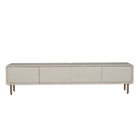 Zwevend tv-meubel Allure zand mangohout 240 cm