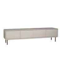 Zwevend tv-meubel Allure zand mangohout 240 cm