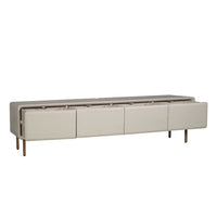 Zwevend tv-meubel Allure zand mangohout 240 cm