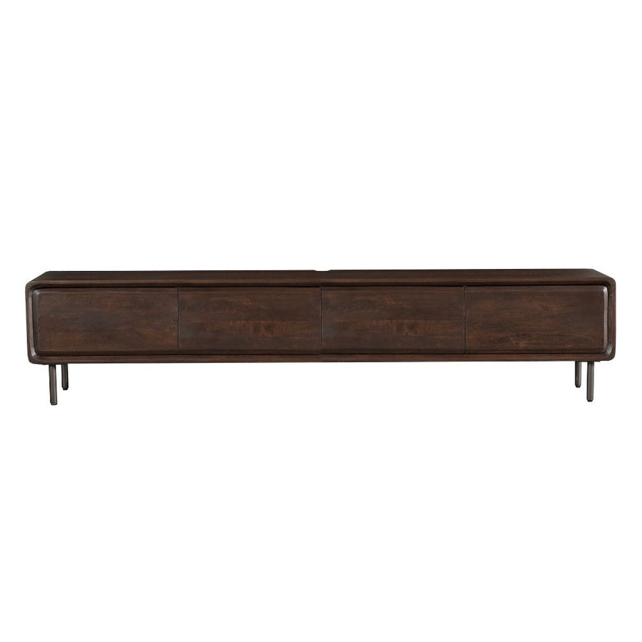 Zwevend tv-meubel Allure bruin – Of staand op pootjes
