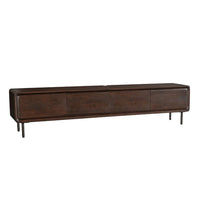 Zwevend tv-meubel Allure bruin mangohout 200 cm