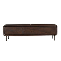 Zwevend tv-meubel Allure bruin mangohout 160 cm