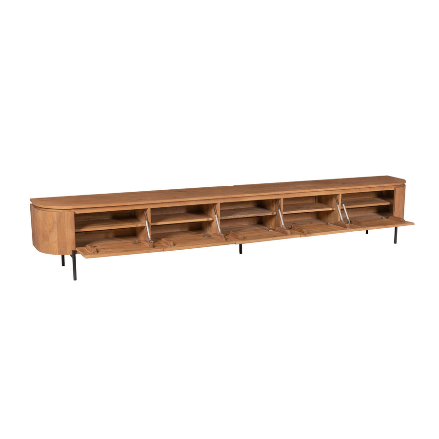 TV unit Excellent Natural – Vijf kleppen met klepsteun