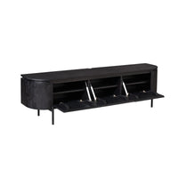 Tv-meubel Excellent zwart mangohout 160 cm