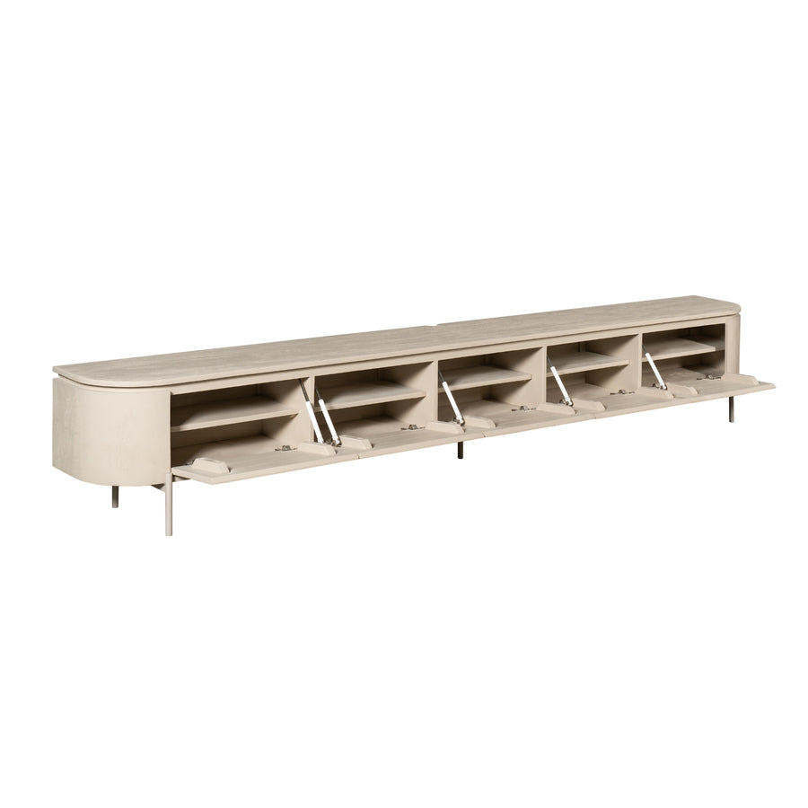 TV unit Excellent – Vijf kleppen met klepsteun