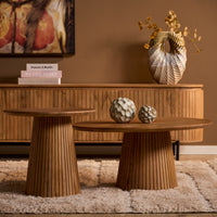 Starfurn Salontafel Solana naturel | Ø80 cm - Mooier Thuis