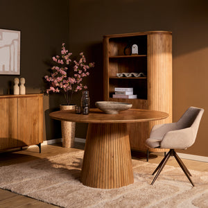 Ronde eettafel Solana | Naturel | Ø130 cm