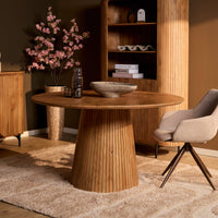 Ronde eettafel Solana | Naturel | Ø130 cm - afbeelding 2