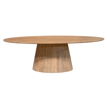Ovale eettafel Solana naturel - 240 cm - vooraanzicht