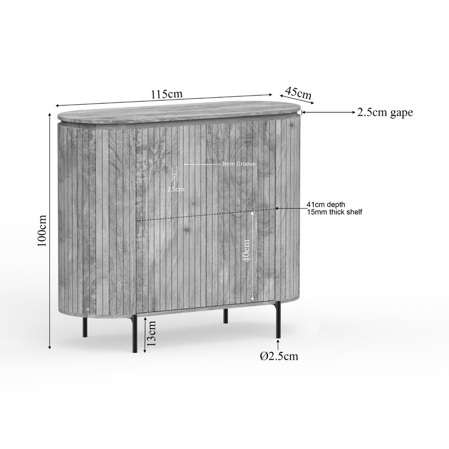Sideboard Solana Natur – 115 x 45 x 100 cm