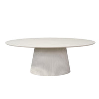 Ovale eettafel Solana | Zand | 210 cm - Mooier Thuis