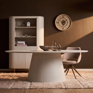 Ovale eettafel Solana | Zand | 210 cm
