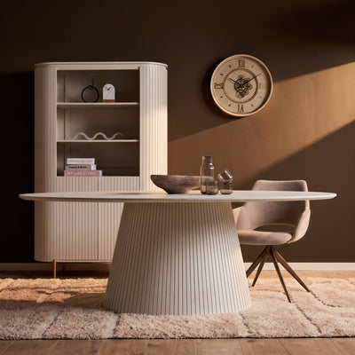 Ovale eettafel Solana | Zand | 210 cm