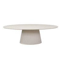 Ovale eettafel Solana | Zand | 240 cm - Mooier Thuis