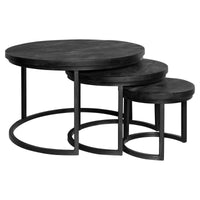 Starfurn Salontafel Triole All Black | Set van 3 - Mooier Thuis