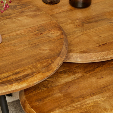 Salontafelset Ohio naturel | 3-delig