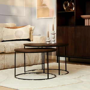 Salontafelset Madison bruin | 2-delig