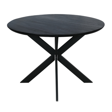 Runder Esstisch Ferris | Schwarz | Ø110 cm