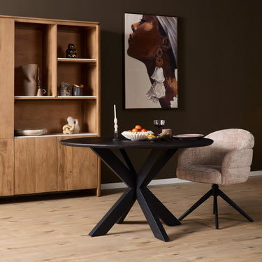 Ronde eettafel Ferris | Zwart | Ø150 cm