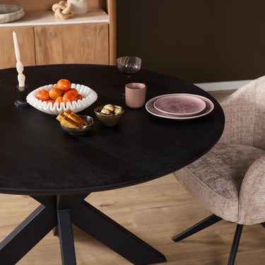Ronde eettafel Ferris | Zwart | Ø150 cm
