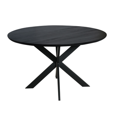 Runder Esstisch Ferris | Schwarz | Ø130 cm