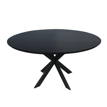 Runder Esstisch Ferris | Schwarz | Ø150 cm