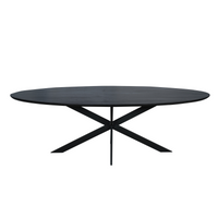 Ovale eettafel Ferris | Zwart | 240 cm - afbeelding 2